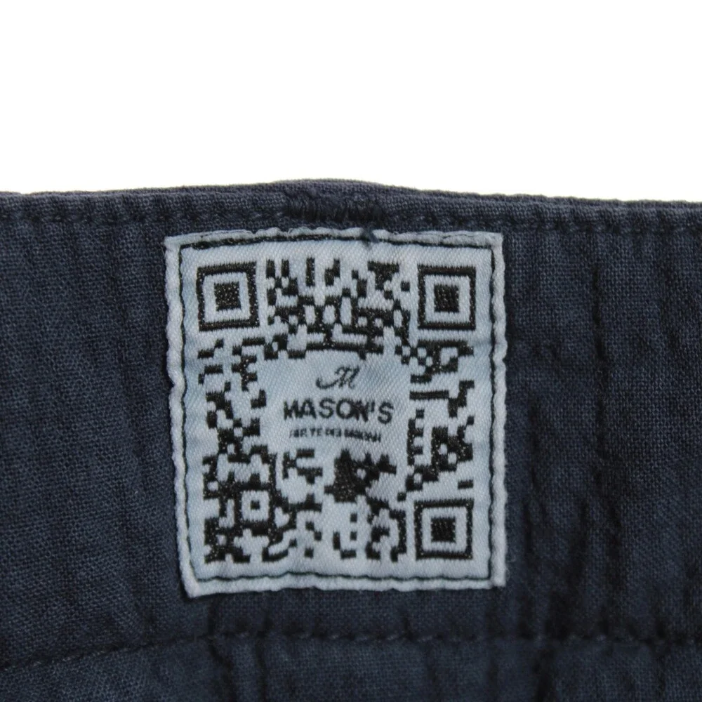 Mason's NWT Chinos / Casual Pants Size 48 (US 32) Torino in Blue Cotton Blend